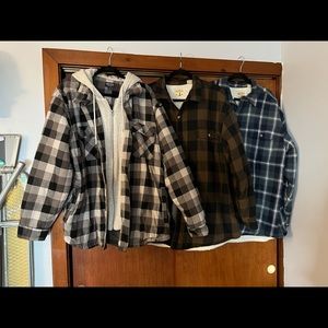 Bundle of 3 Sherpa Lined Flannels